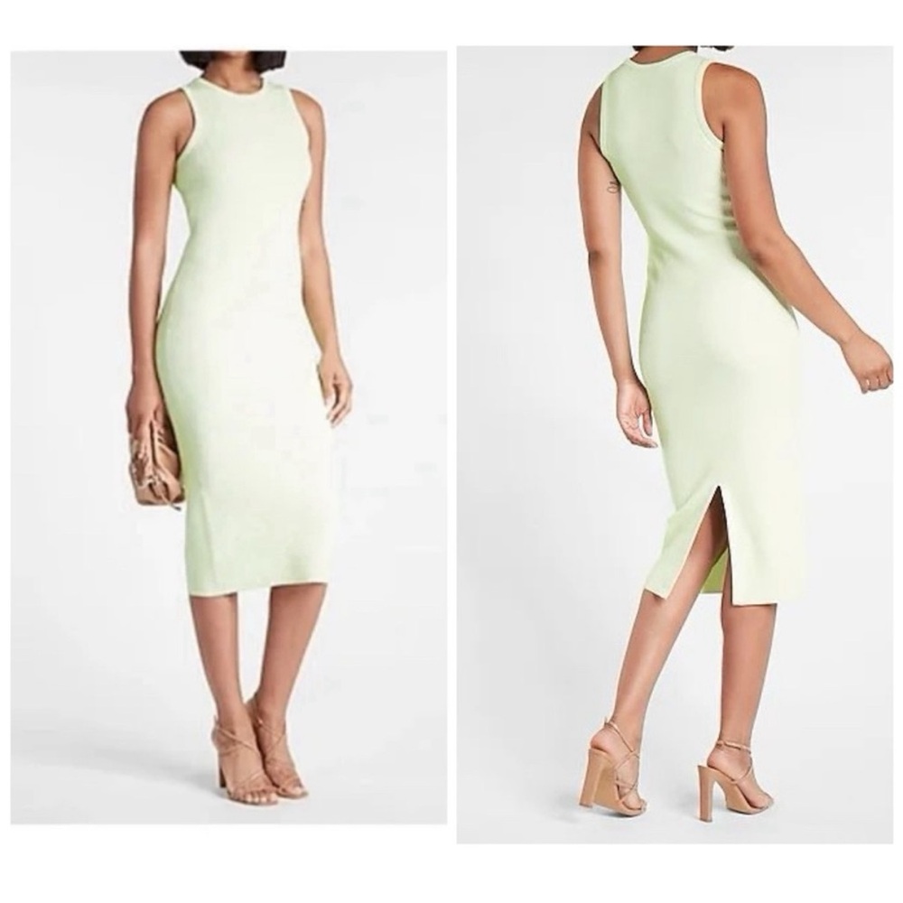 Express - Ribbed Midi Dress - S